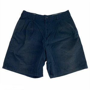 CHAPS by Ralph Lauren 34 Navy Blue Pleated Shorts